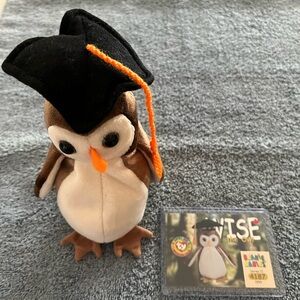 TY Beanie Baby - WISE with Collector Card
